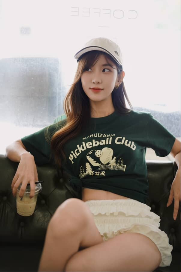 Karuizawa Pickleball Club - Classic Premium T-Shirt (Forest green)