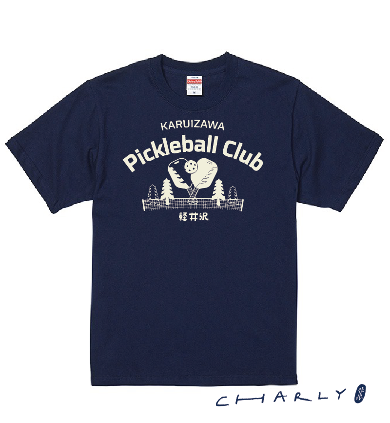 軽井沢ピックルボールクラブ レディース用プレミアム Tシャツ
