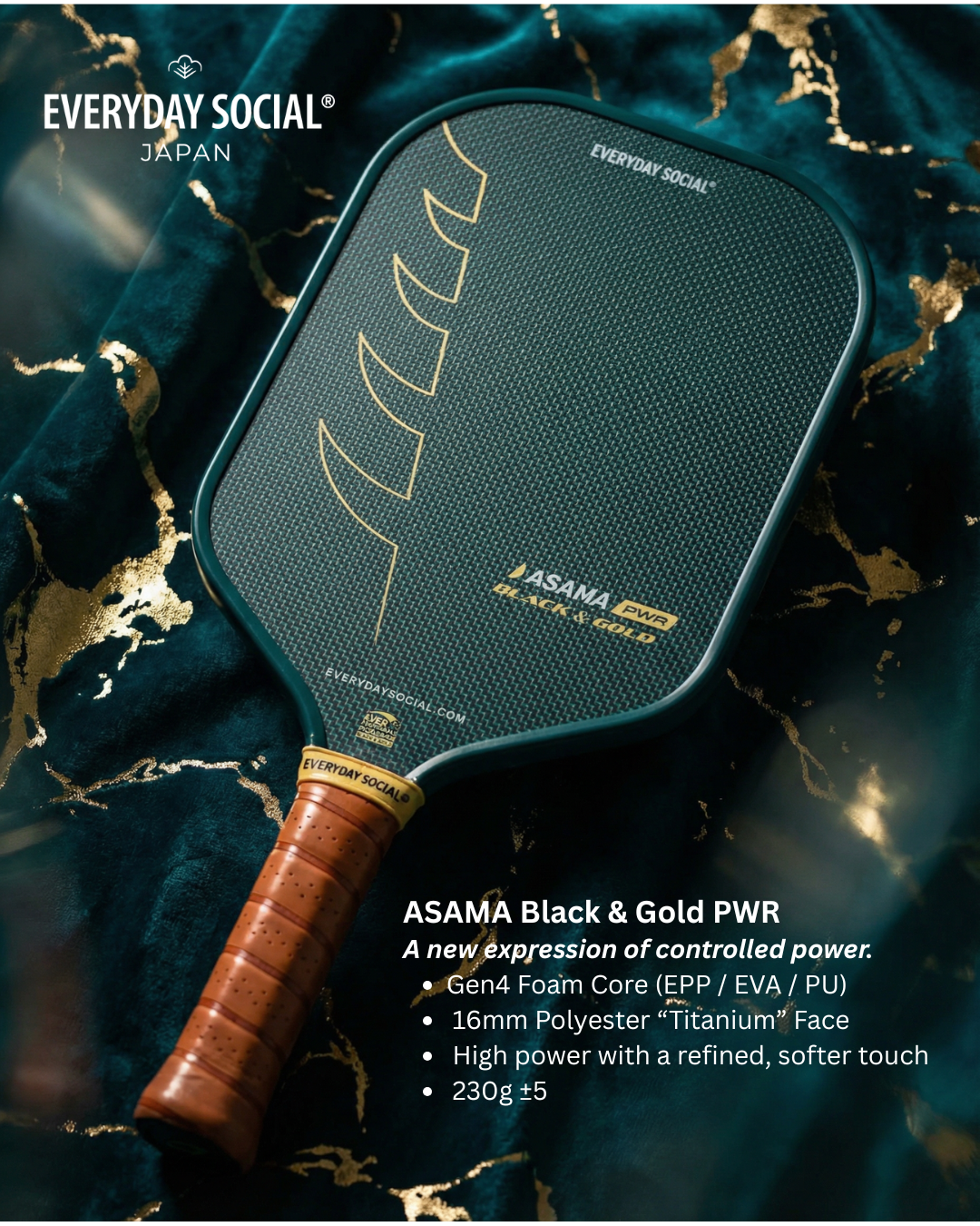 *Limited Pre-Order* ASAMA BLACK & GOLD PWR (Full-Foam Gen4) Green
