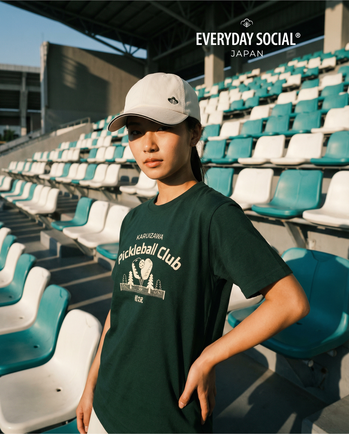 軽井沢ピックルボールクラブ プレミアムコットンジャージ Tシャツ