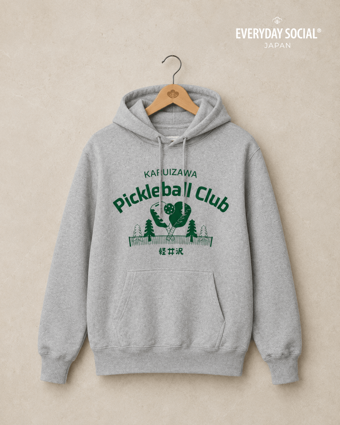 EVERYDAY SOCIAL® - Karuizawa Pickleball Club - Classic Heavyweight Hoodie