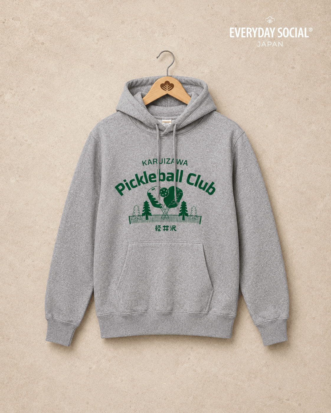 EVERYDAY SOCIAL® - Karuizawa Pickleball Club - Classic Heavyweight Hoodie