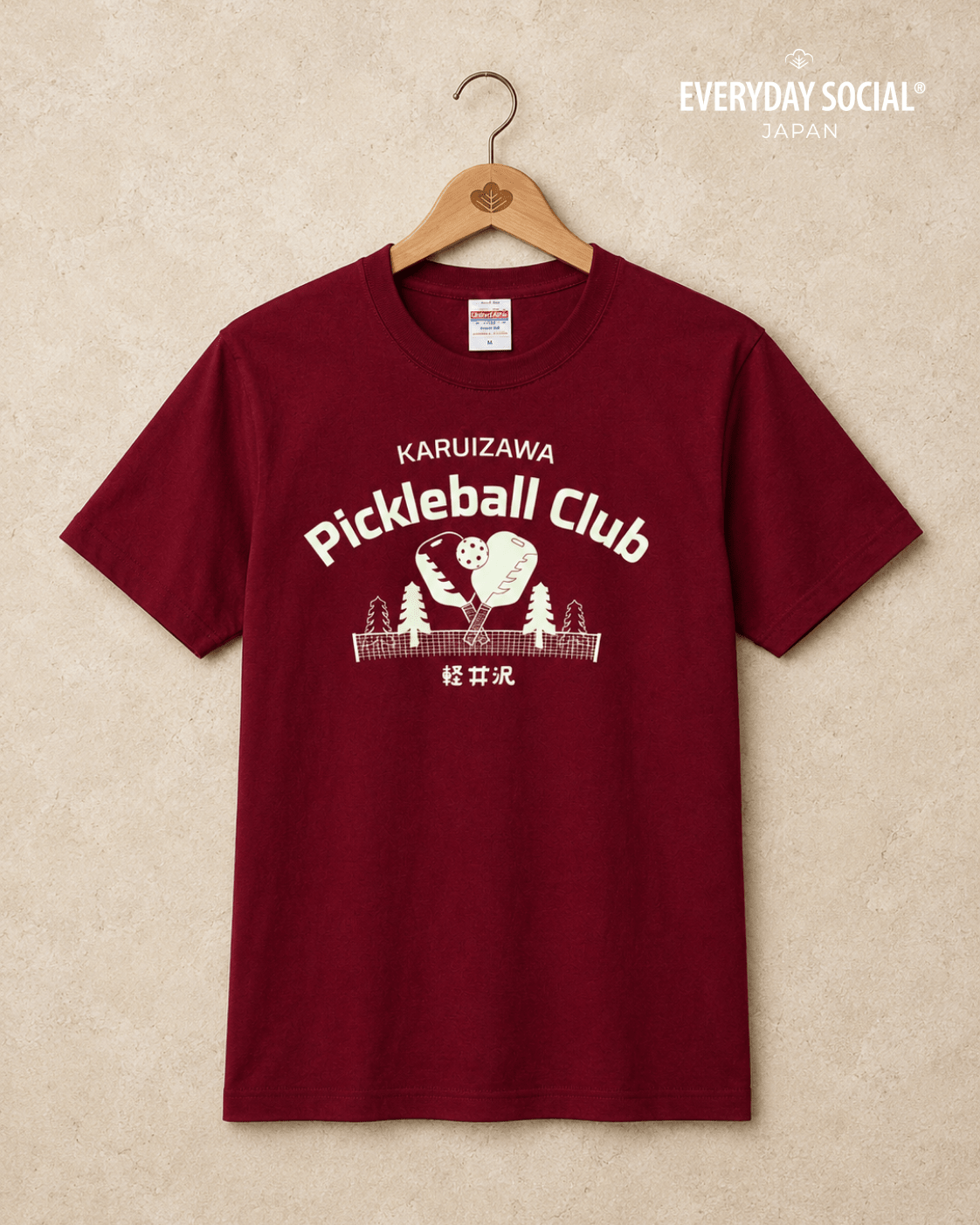 EVERYDAY SOCIAL® - Karuizawa Pickleball Club - Classic Premium T-Shirt