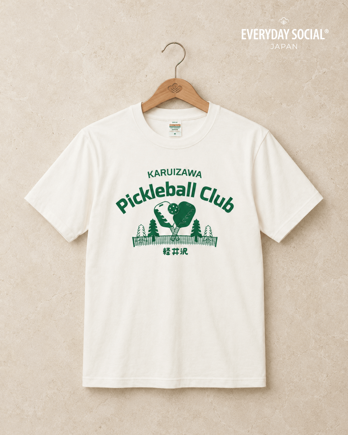 EVERYDAY SOCIAL® - Karuizawa Pickleball Club - Classic Premium T-Shirt