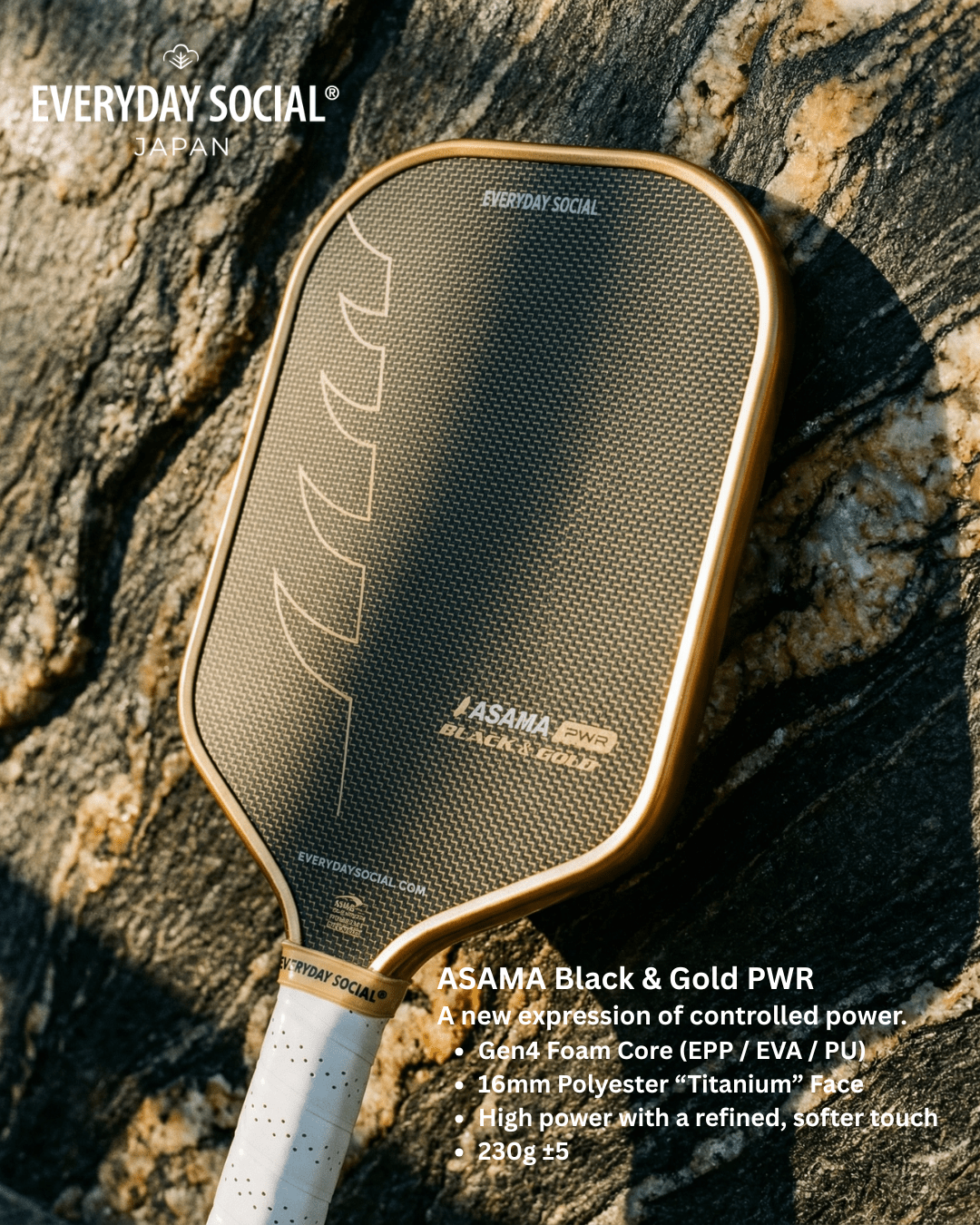 EVERYDAY SOCIAL® - *Limited Pre - order* ASAMA BLACK & GOLD PWR (Full - Foam Gen4)