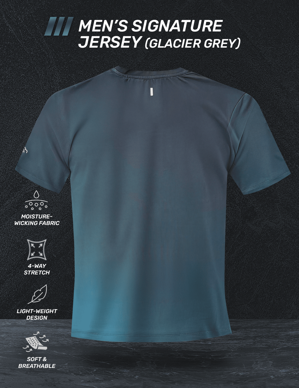 EVERYDAY SOCIAL® - Men's Signature Jersey (Glacier Grey)