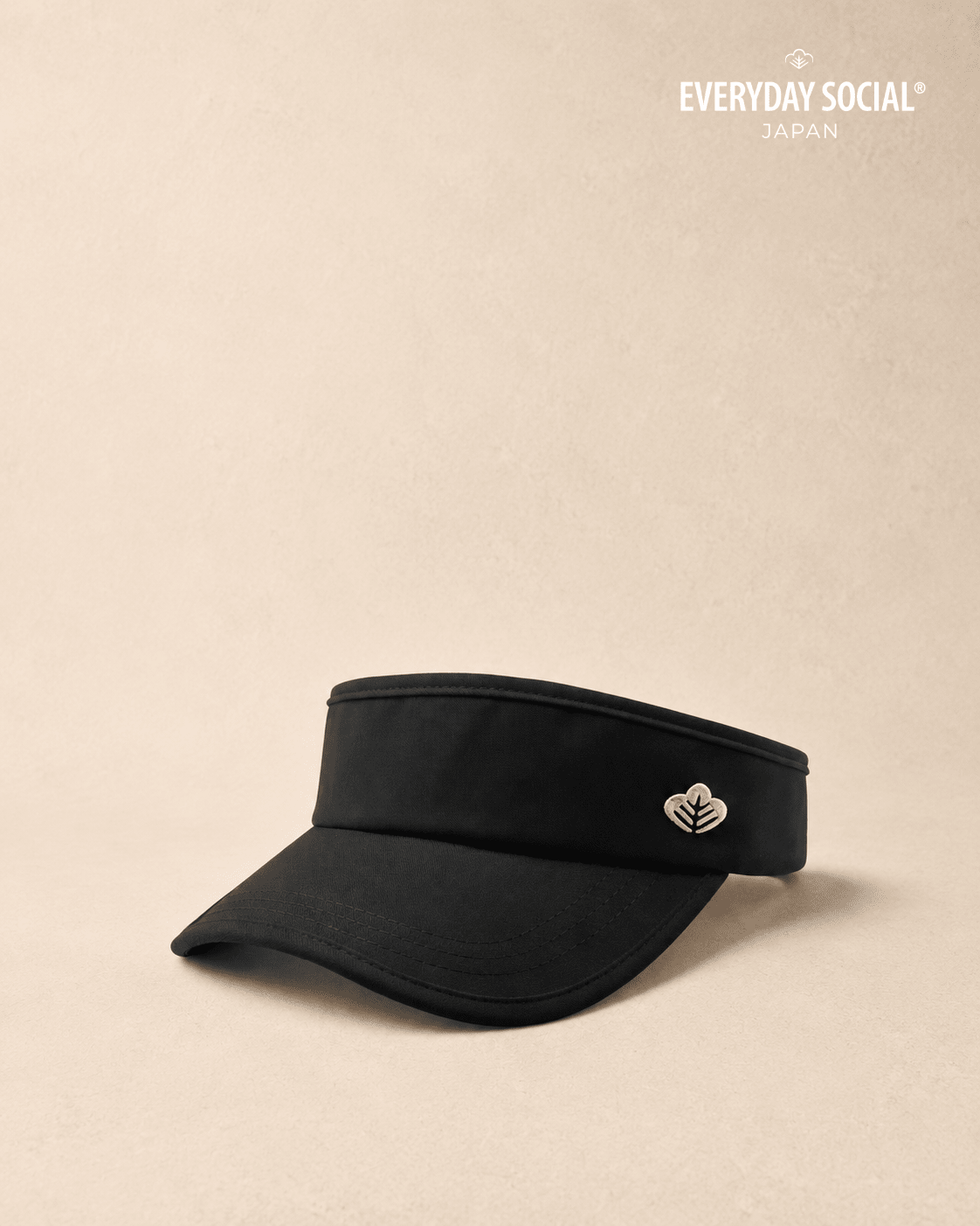 EVERYDAY SOCIAL® - Minimalist Performance Visor (Black & Gold)