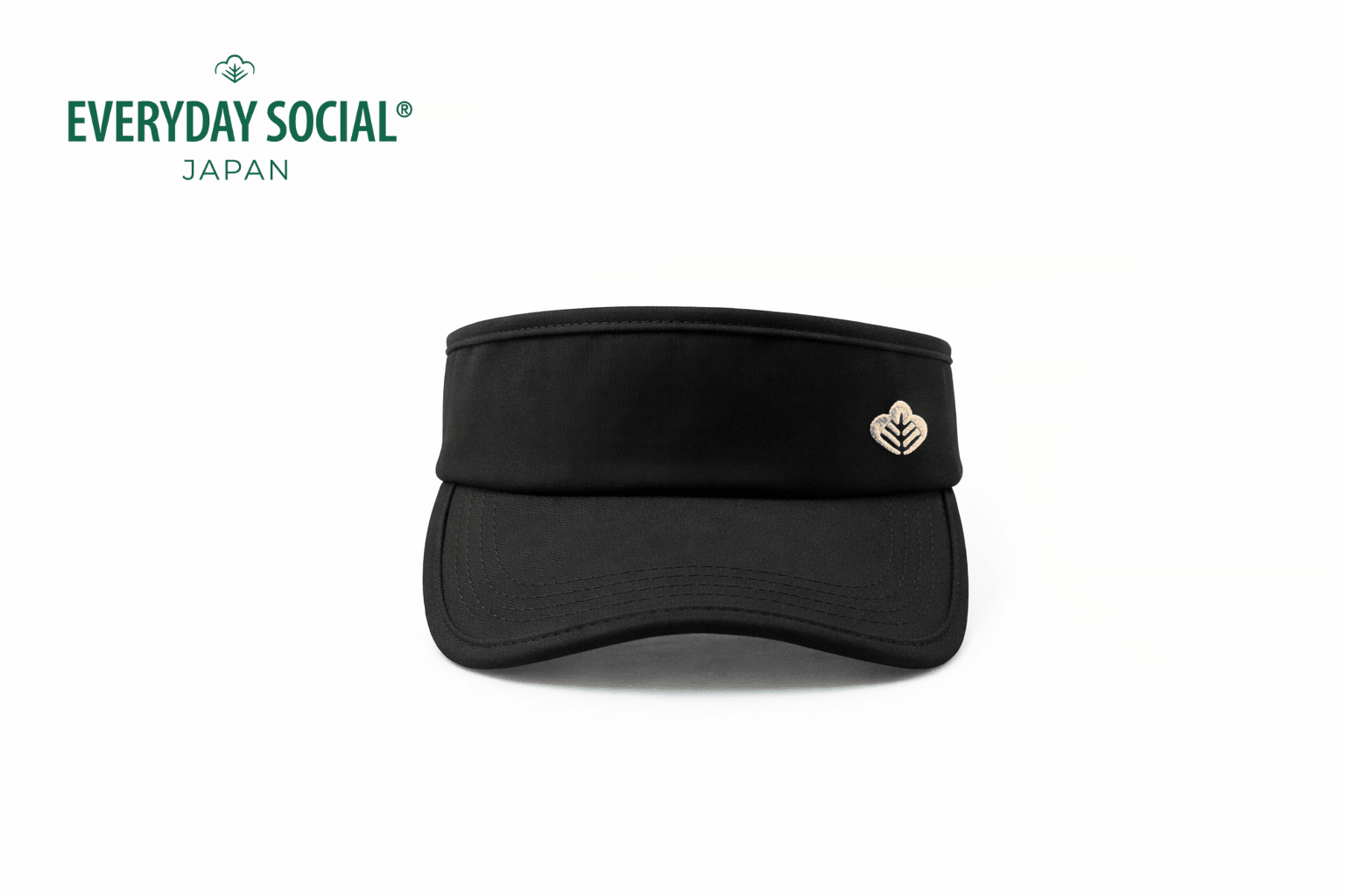 EVERYDAY SOCIAL® - *New* Minimalist Performance Visor (Black & Gold)