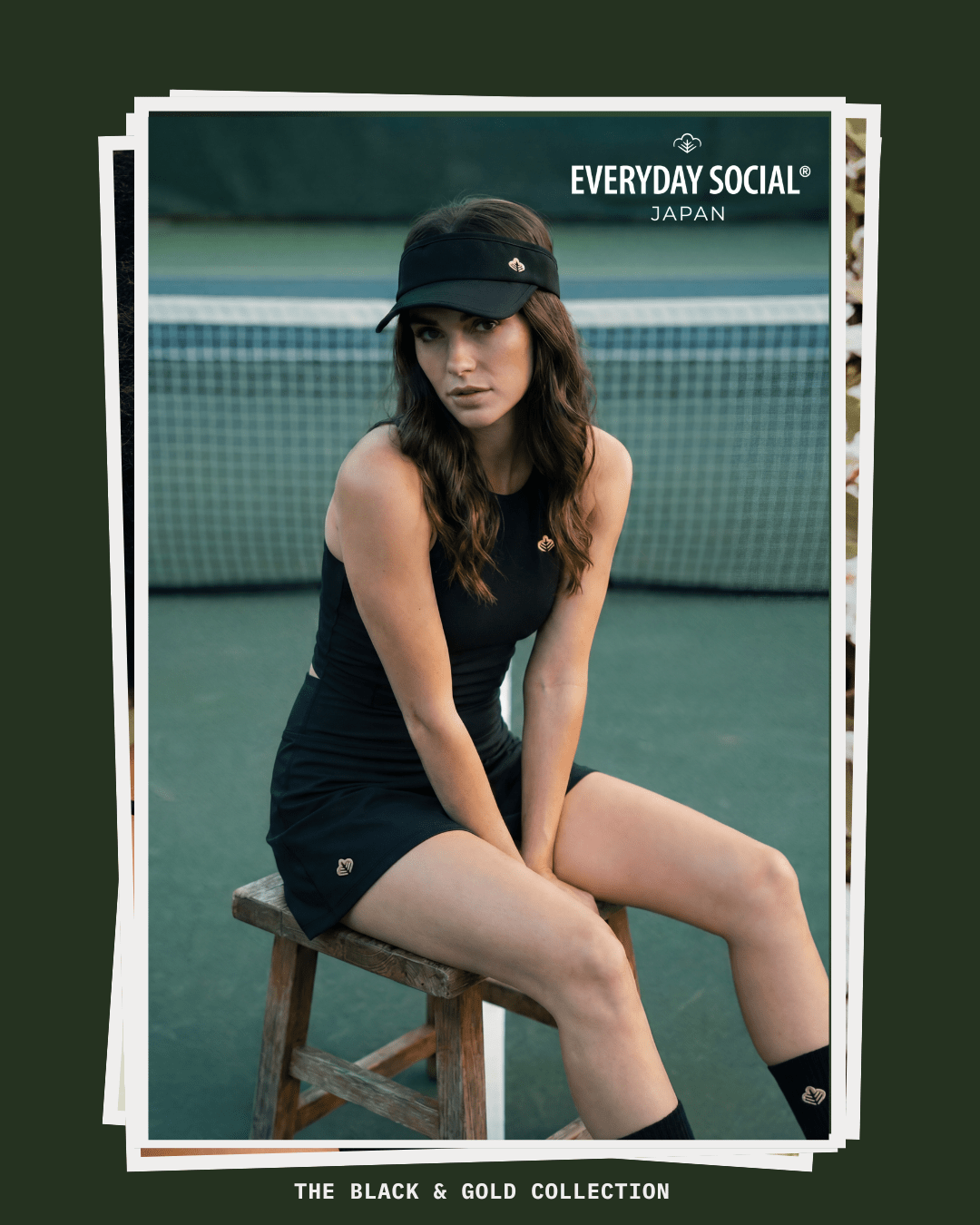 EVERYDAY SOCIAL® - *New* Minimalist Performance Visor (Black & Gold)