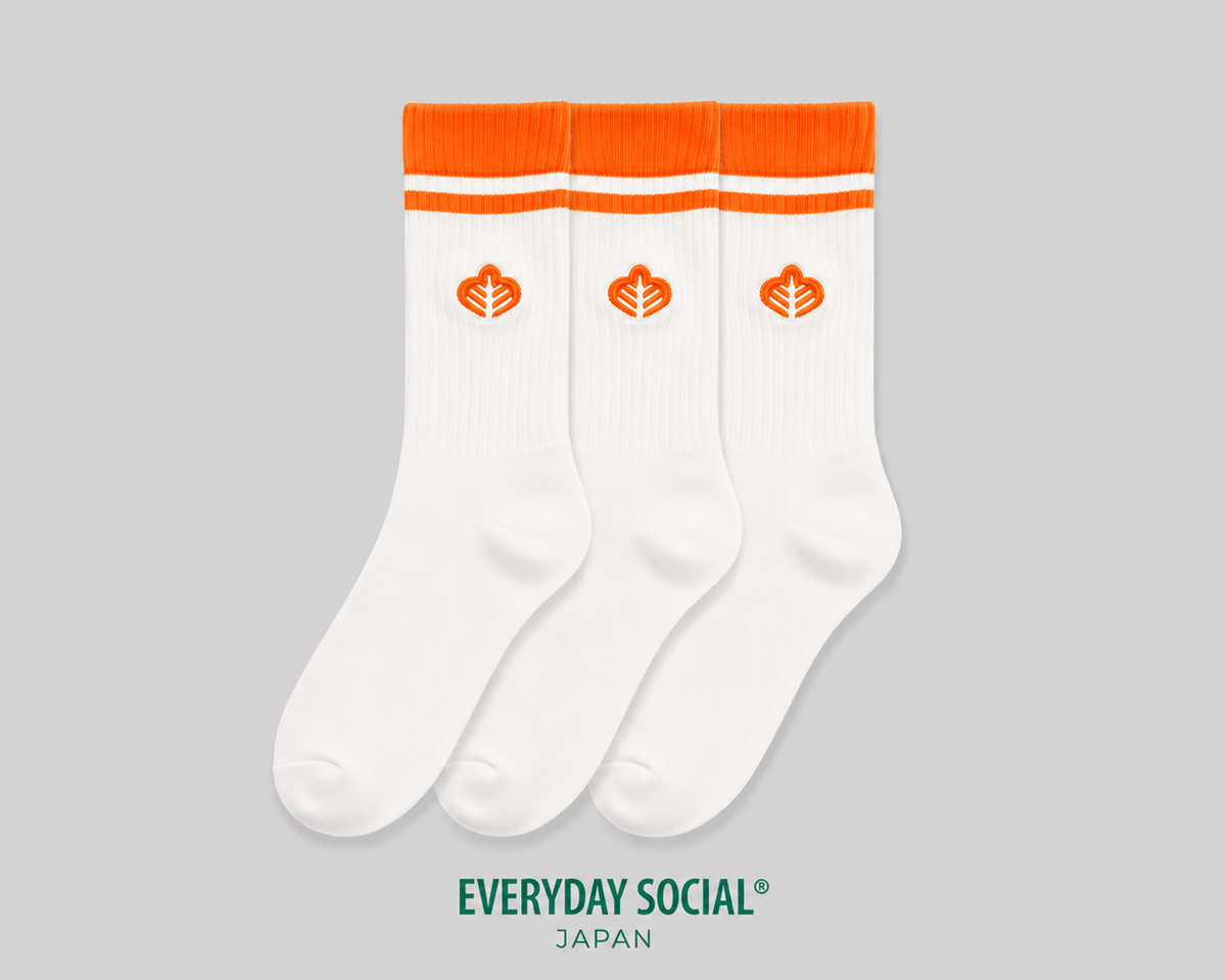 EVERYDAY SOCIAL® - The Classic Crew Sock (3-Pack Autumn Orange)