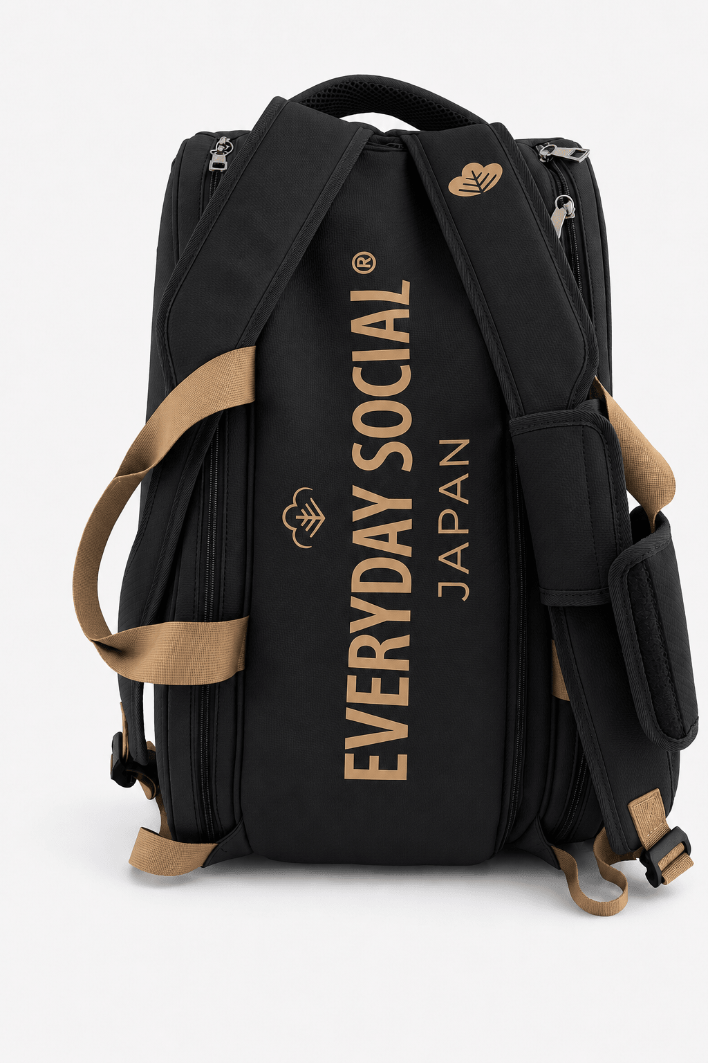 EVERYDAY SOCIAL® - The Competition Paddle Bag 2.0 (Black/Gold)